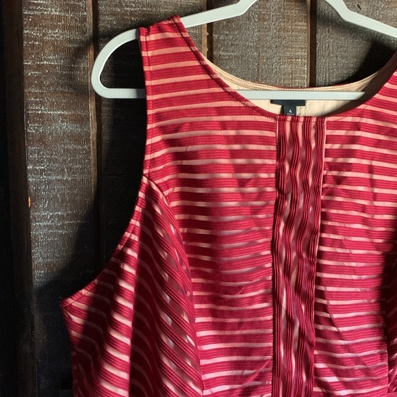 Torrid women’s size 4 top red tan lining sleeveless size 4x boho office party - Picture 4 of 13